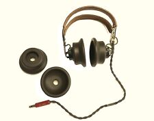 WWII USAAF Brown Headphone Headset Ear Pad Cushions HS-23 HS-33 ANB-H-1 picture