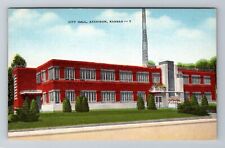 Atchison KS-Kansas, City Hall, Antique, Vintage Souvenir Postcard picture