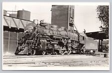Atchison Topeka & Santa Fe Railroad Locomotive 3738 VTG RPPC Real Photo Postcard picture