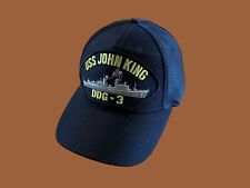 USS JOHN KING DDG-3 U.S NAVY SHIP HAT U.S MILITARY OFFICIAL BALL CAP U.S.A MADE picture