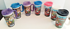 Lot of 7 Walt Disney Parks Rapid Fill Hot Cold Refillable Souvenir Mug Cups picture