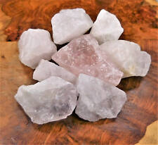 Rose Quartz (3 Pcs) Raw Crystal Chunk Pink Stone Quality Display picture