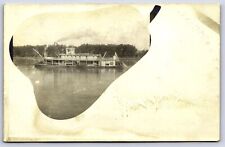 RPPC Paddle Wheeler Steamboat OK, UDB Unposted Real Photo c1905-1908 picture