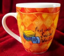 First Rate Social Worker Porcelain Coffee Mug. History & Heraldry picture