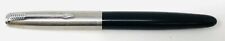 Parker 21 Special Full Size Black Stainless Steel Fine Nib Fountain Pen FG23 picture