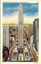 c1940s Rockefeller Center Building New York City Vintage Postcard picture
