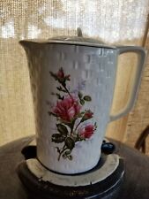 Vintage Porcelain Electric Teapot Made in Japan Pink Roses picture