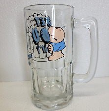Large Vintage Ziggy Beer Mug Stein 32oz Heavy Glass Bet You Cant 1981 Drinking picture