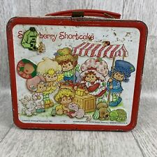 Vintage 1981 Strawberry Shortcake Metal Lunchbox Aladdin *NO Thermos picture