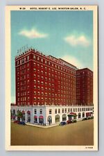 Winston Salem NC-North Carolina Hotel Robert E Lee Advertising Vintage Postcard picture