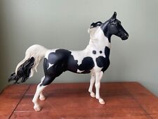 Vintage Breyer American Saddlebred Black White Pinto #1141 Horse - Retired picture