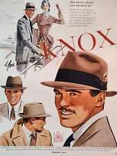 1951 Esquire Original Art Ads KNOX hats Nunn Bush Oxfords Shoes picture