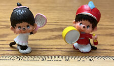 1979 Vintage Monchhichi Monkey PVC Figure Drummer Band Drums and Tennis Player picture