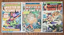 MASTER OF KUNG FU 1976 #40 & 1977 #60, 1981 #98 Marvel Comics VF picture