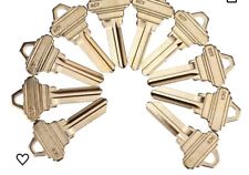 LOT OF 10 SCHLAGE SC1 ILCO KEY BLANKS SOLID BRASS MADE IN THE USA picture