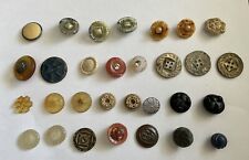 Lot of 30 Antique Vintage Old Buttons-  Mixed Lot picture
