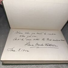 1902 Signed Book Florence B. Whitehouse Maine Women’s Suffrage 19th Amendment picture