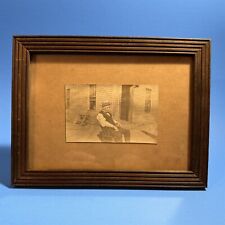 Antique Small Framed Photograph Old Proprietor C.K.Banks in Chair picture