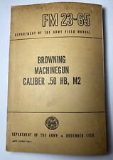 Original 1955 FM 23-65 Browning Machine Gun Caliber .50 HB M2 picture