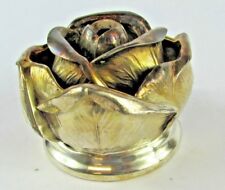 Wallace No. 76 Silver Plated Art Deco Rose Adornment Topper, Cap or Knob picture