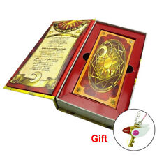 56pcs Cardcaptor Sakura Clow Cards Sets Gold Clow Book Box Christmas Anime Gift picture