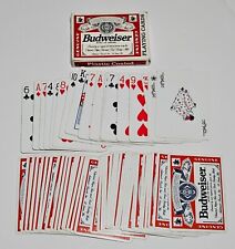 Vintage Budweiser Genuine Label Deck Of Playing Cards ~ Complete Authentic picture