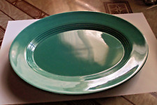 Vintage Homer Laughlin Harlequin Platter - Spruce Green Large 13