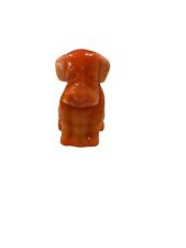 Boyd’s Art Glass Dog Figurine, Pooche The Dog, Slag Glass Dog, UV+ Glows picture
