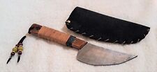 Handcrafted Native American Skinner Knife with Leather Sheath picture