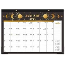 2024 Desk Calendar - 12 Monthly Desk/Wall Calendar 2-in-1,16.8