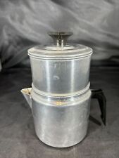 Vintage Comet Coffee Pot Aluminum 2 Cup Drip Maker Stovetop Camping picture