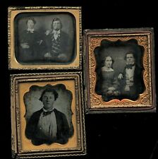 6th Plate Photo Lot Daguerreotypes & Ambrotype 1850s X picture