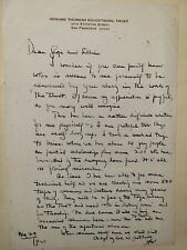 Super Rare Original Howard THURMAN Handwritten Letters & WIFE'S JOURNAL ENTRIES  picture