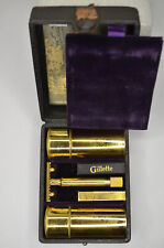 RARE Vintage Gillette #450 Combination Set From 1908 With Mirror  Safety Razor picture