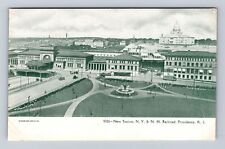 Providence RI-Rhode Island, New Station, N Y & N H Railroad Vintage Postcard picture