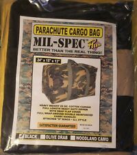 BLACK Mil-Spec Parachute Black Cargo Bag NEW 24