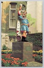 Pabst Brewery Statue King Gambrinus Milwaukee Wisconsin Postcard WI picture