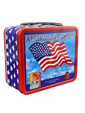 America's Heroes Remembering 9-11 Tin Lunch Box & Tin Thermos Limited Edition picture