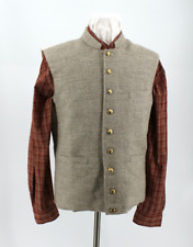 Confederate Civil War Jean Wool Vest - CS Jean Wool Waistcoat - Size 48 picture