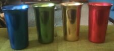 Vintage Color Craft Aluminum Tumblers Set of 4 - Assorted Colors -NICE picture
