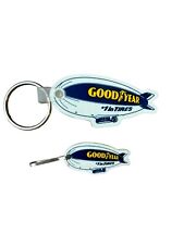 Vintage GOODYEAR BLIMP #1 In Tires Keyring FOB Rubber Keychain And Zipper Pull picture