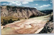 The Terraces Calcium Carbonate formations and Mt. Everts at Mammoth Yellowstone  picture