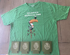 New Celebrate Guinness Time Guinness Toucan Large shirt and 4 Guinness Koozies picture