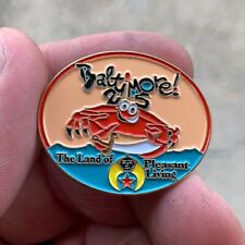 Vtg SHRINER 25th Convention Lapel Pin - Baltimore, MD w/ Crab Masonic Shriners picture