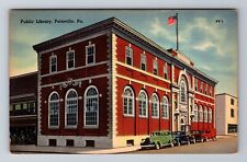 Pottsville PA-Pennsylvania, Public Library, Antique Vintage Souvenir Postcard picture