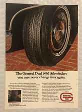 Vintage 1969 General Tire Original Print Ad - Full Page - Dual S-90 Sidewinder picture