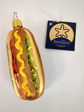 Inge Glas Peace Patriotic Hot Dog Christmas Ornament Germany 3