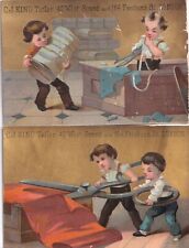 1800s Victorian Trade Card Lot -C J Kino -Tailor -London picture