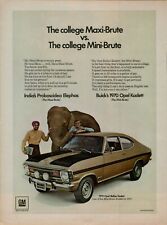 1970 Buick Opel Rallye Kadett Mini-Brute Elephant Photo Original Color Print Ad picture