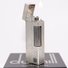 Very Rare Dunhill Lighter Silve Botanical Pattern-Ultrasonically cleaned_Working picture